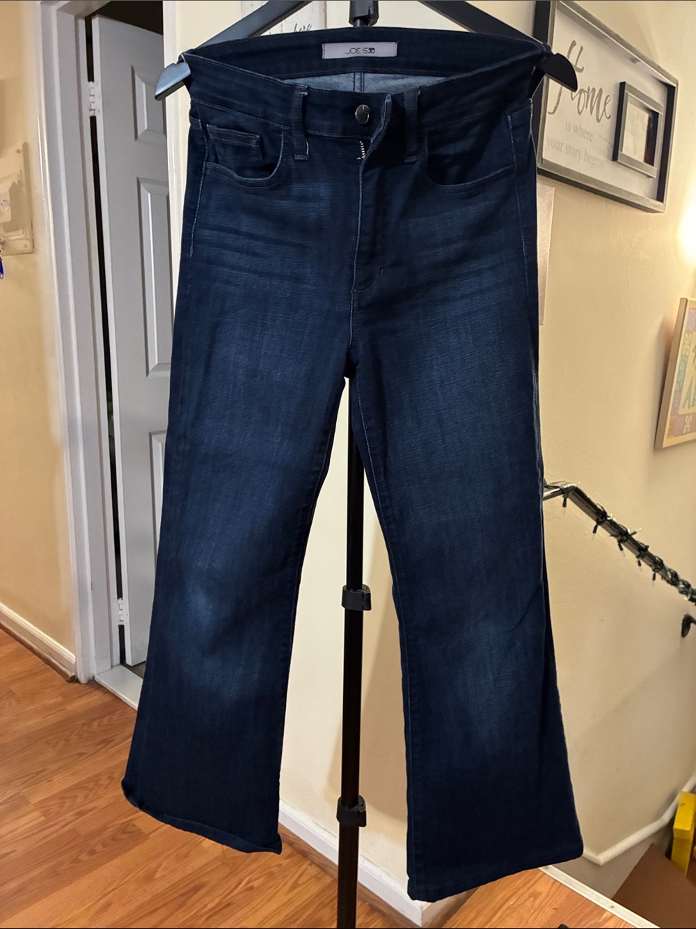 Joe's Jeans Dark Blue High-Rise Flare Jeans
